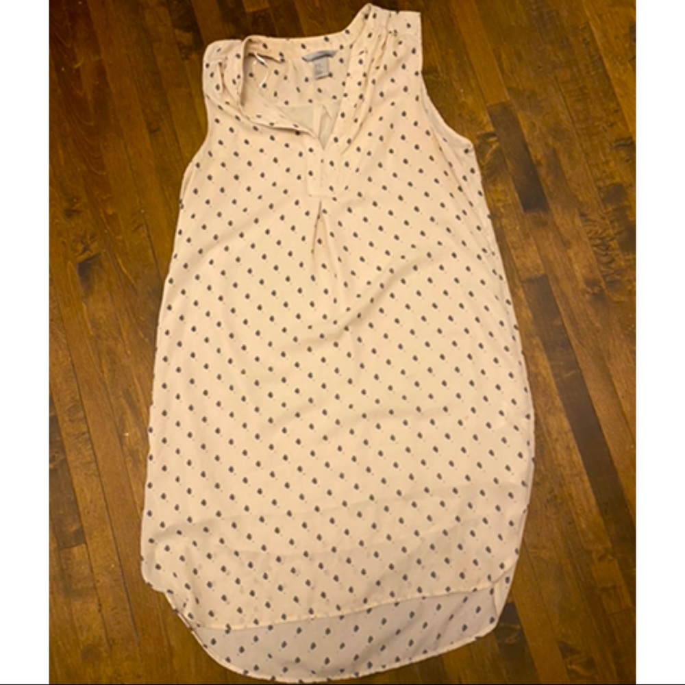 H&M Feather Pattern Shift Dress